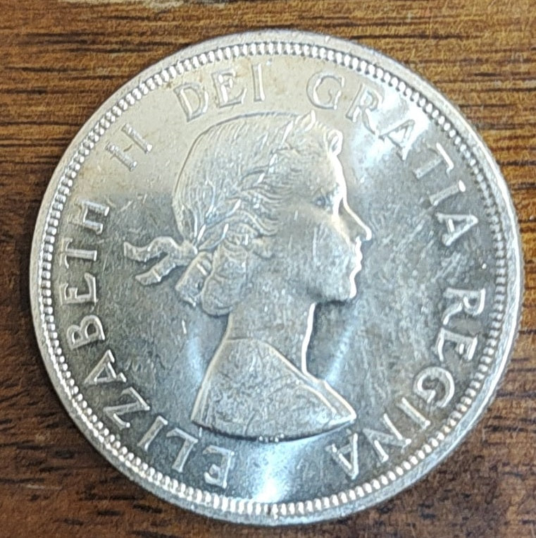 1964 Canada 1 dollar - 80% Brilliant Uncirculated silver coin