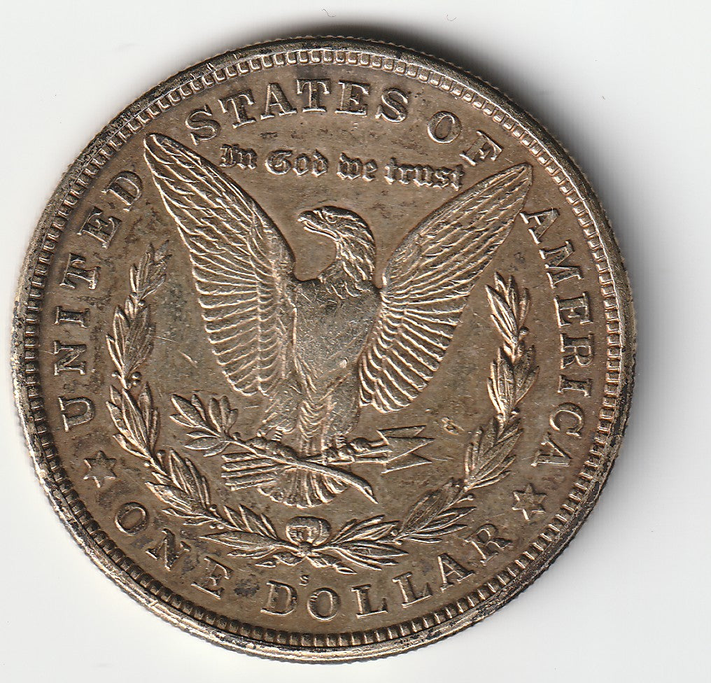 1921- S, United States of America - Morgan 1 dollar coin - 90% Silver