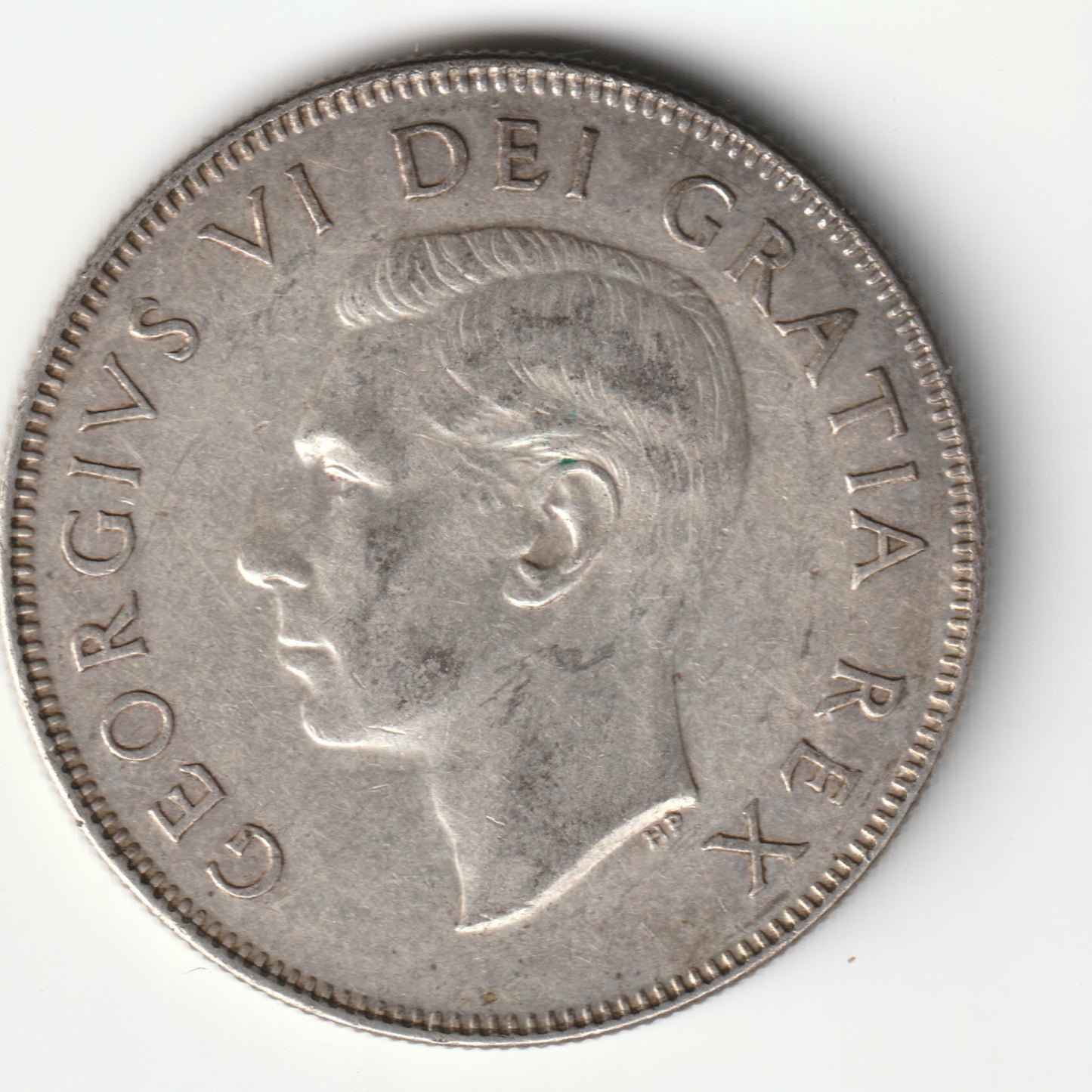 1950 Canadian 50 cents coin 'half design' - 80% Silver