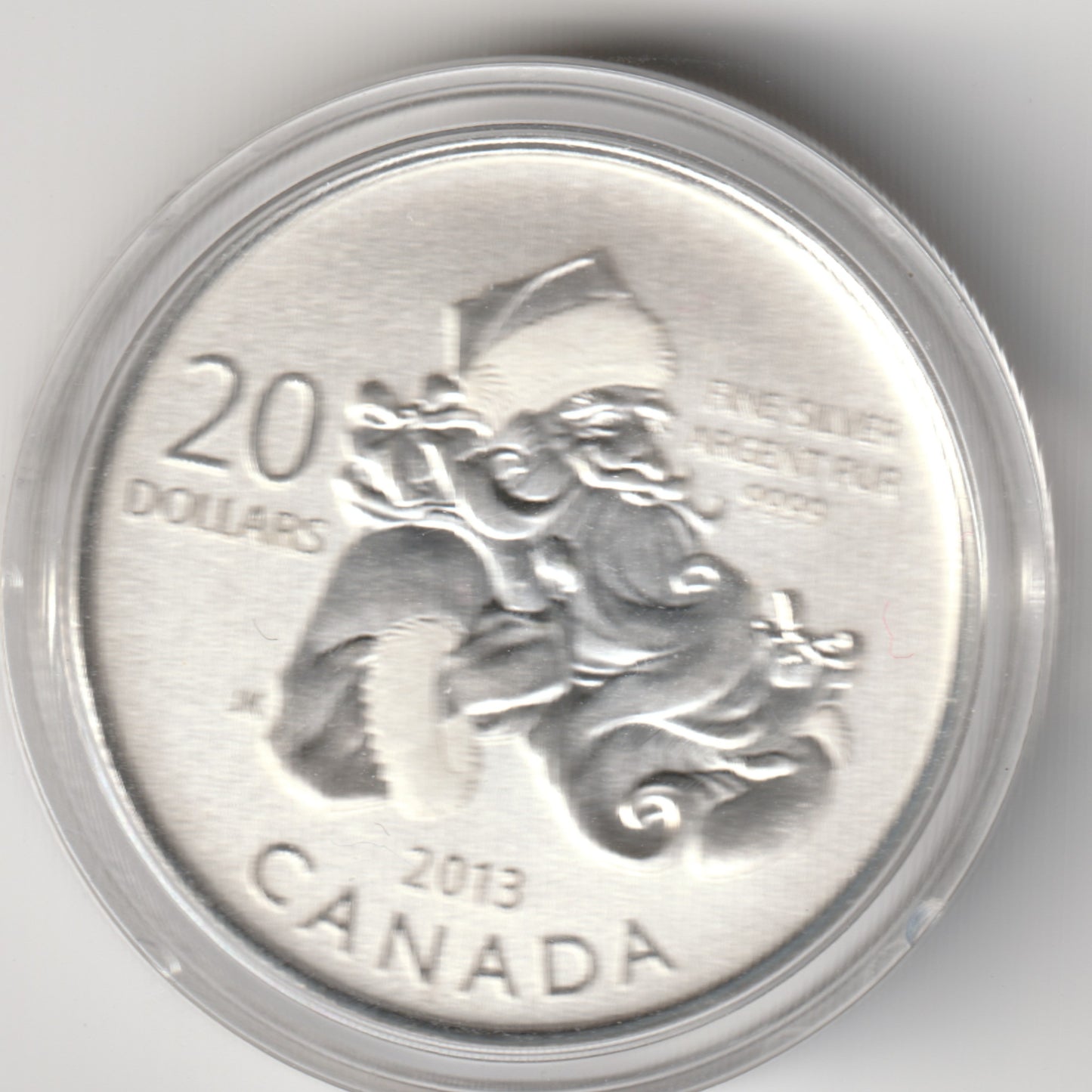 Portrait of Santa Claus, Royal Canadian Mint, Silver Coin - 2013