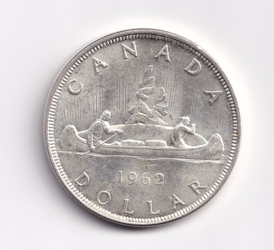 Canada 1962 - 80% Silver Dollar,  VF-35