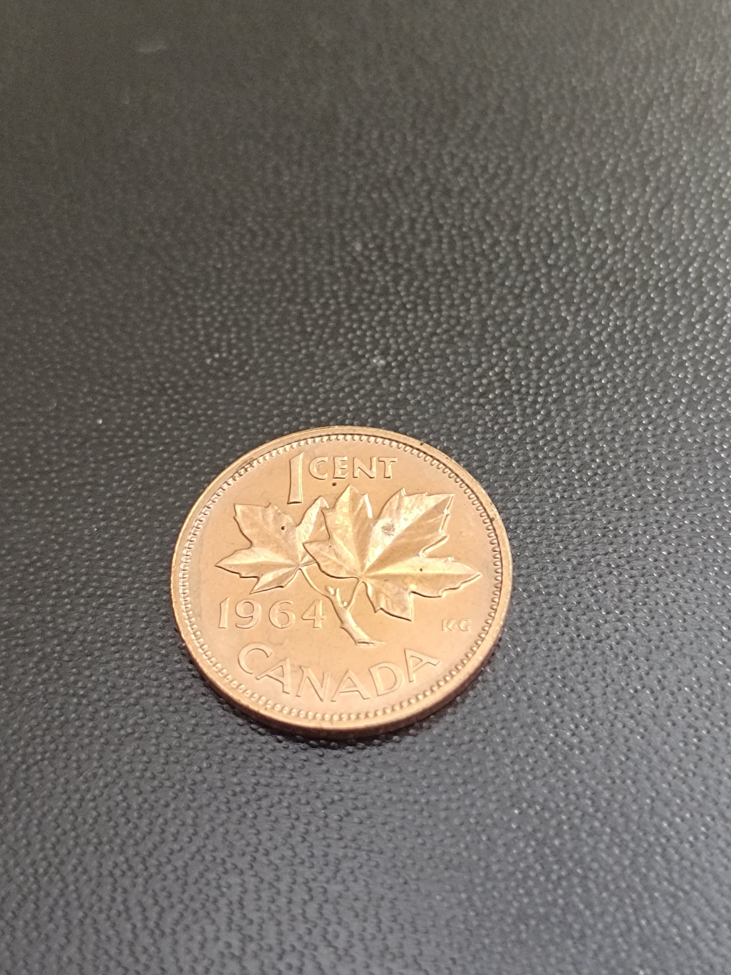 1964 copper 1 cent, Brilliant single coin PL 64 from Proof-Like(PL) set