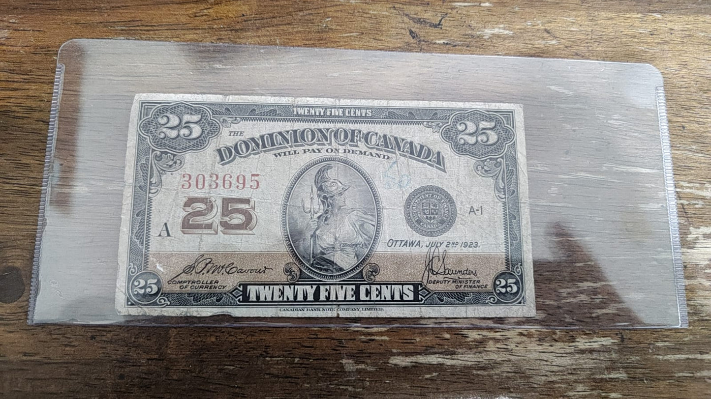 Canada, Dominion of Canada, 25 cents : July 2, 1923